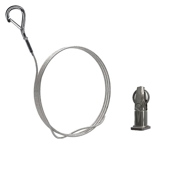 Gripple - Angel T19 sortie latérale N°1 (15 kg) câble 3m embout Crochet