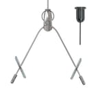 Gripple - Angel Y sortie laterale, brins 150mm Butées, cable 1m embout Déco M6