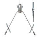 Gripple - Angel Y sortie laterale, brins 300mm Butées, cable 2m embout Fileté M6