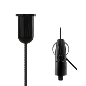 Gripple - Angel sortie lat. fil.noir M6x12mm N°1 câble 4m emb.  Déco M6