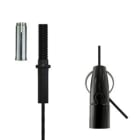 Gripple - Angel sortie lat. noir taraudé M6 N°1 câble 2m embout fileté M6