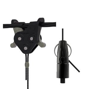 Gripple - C-Clip Angel noir  M6 N1 (15kg) câble longueur 2m pour CTI3