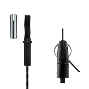 Gripple - Angel sortie lat. fil.noir M6x12mm N°1 câble 3m emb. fil.noir M6