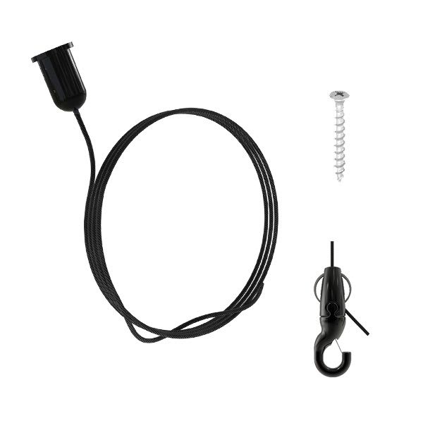 Gripple - Kit Angel noir pr baffle acoustique vertical 3m déco M6, par 2