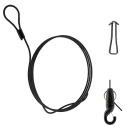 Gripple - Kit Angel noir pr baffle acoustique vertical 1m boucle, par 2