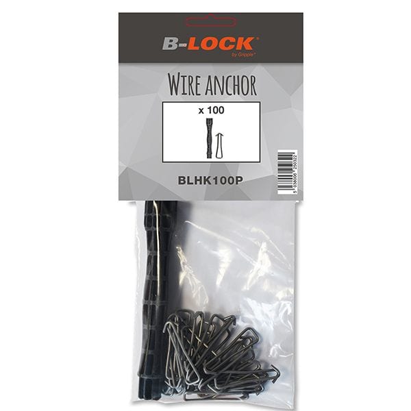 Gripple - 100 Crochets sans cheville dalle béton perçage M8 x30 mm 45kg. Outil de pose