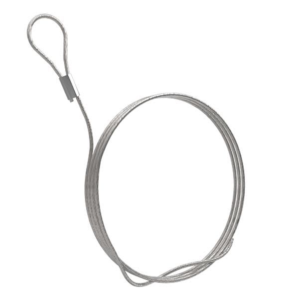 Gripple - Cable de D 1,5 mm de longueur 2 m avec un embout boucle serti a l'extremite