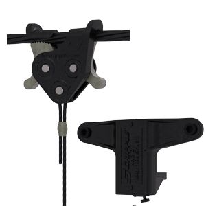 Gripple - Trapèze TPZGR noir pour gaine rectangulaire N2 (45K) L=4m embout C-Clip 6 mm