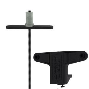 Gripple - Trapèze TPZGR noir pour gaine rectangulaire N2 (45kg) L=4m embout butée