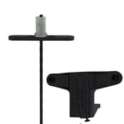 Gripple - Trapèze TPZGR noir pour gaine rectangulaire N2 (45kg) L=5m embout butée