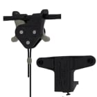 Gripple - Trapèze TPZGR noir pour gaine rectangulaire N2 (45K) L=2m embout C-Clip 6 mm