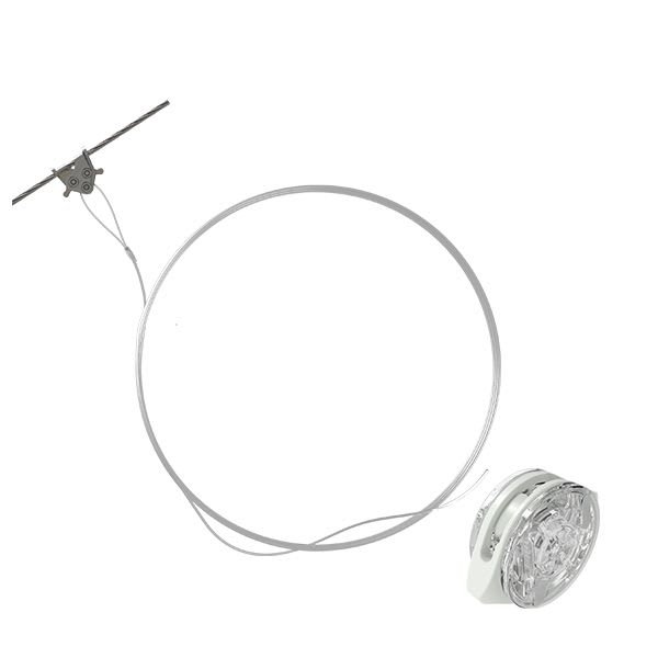 Gripple - Système de suspension par fil nylon InvisiGrip N° 1 (5kg) L=1m embout C-Clip 3mm