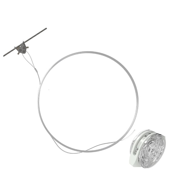 Gripple - Système de suspension par fil nylon InvisiGrip N° 1 (5kg) L=1m embout C-Clip 3mm