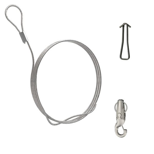 Gripple - Kit Angel pr baffle acoustique horizontal 3m boucle, par 4