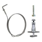Gripple - 4 suspensions pour cassette de climatisation L=2m, ancrage béton et bois