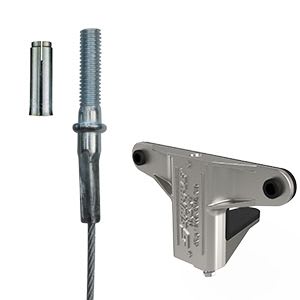 Gripple - Trapèze TPZGR pour gaine rectangulaire N2 (45kg) L=2m embout Fileté M6