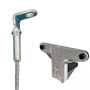 Gripple - Trapèze TPZGR pour gaine rectangulaire N2 (45kg) L=10m embout Oeillet 90