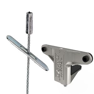 Gripple - Trapèze TPZGR pour gaine rectangulaire N2 (45kg) L=4m embout Butée