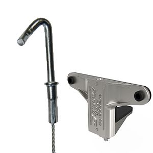 Gripple - Trapèze TPZGR pour gaine rectangulaire N2 (45kg) L=2m embout Bac acier