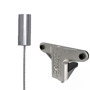 Gripple - Trapèze TPZGR pour gaine rectangulaire N2 (45kg) L=4m embout Taraudé M6