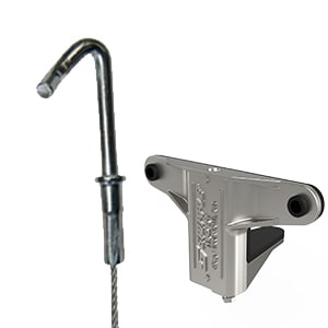 Gripple - Trapèze TPZGR pour gaine rectangulaire N2 (45kg) L=4m embout Bac acier