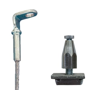 Gripple - Trapèze Plus RF N2 (45kg) câble L=10m embout oeillet 90° - F120=2,5kg