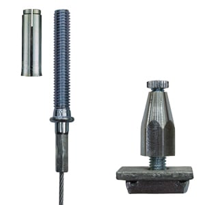Gripple - Trapèze Plus RF N4 (225kg) câble L=2m embout fileté M10 (EF10) - F120=25kg