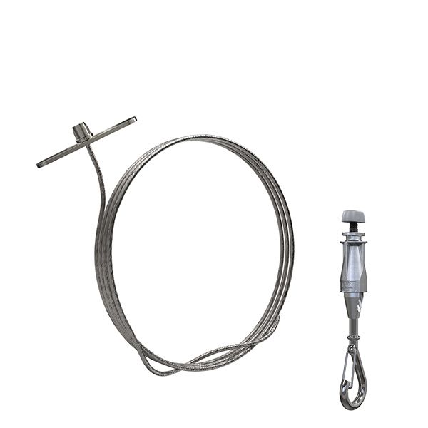 Gripple - UniGrip Crochet N2 (55kg) câble L=4m embout Butée (SP)