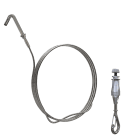 Gripple - UniGrip Crochet N2 (55kg) câble L=1m embout Bac acier (TH)