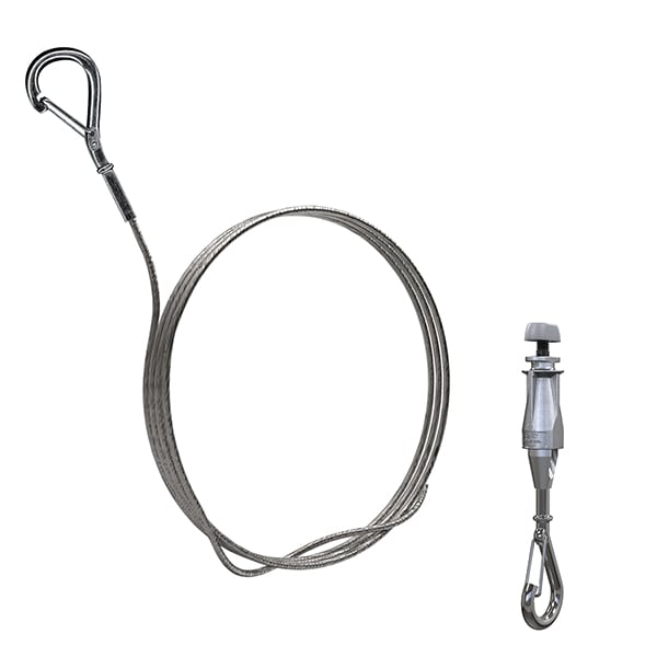 Gripple - UniGrip Crochet N2 (55kg) câble L=10m embout Crochet (EC)