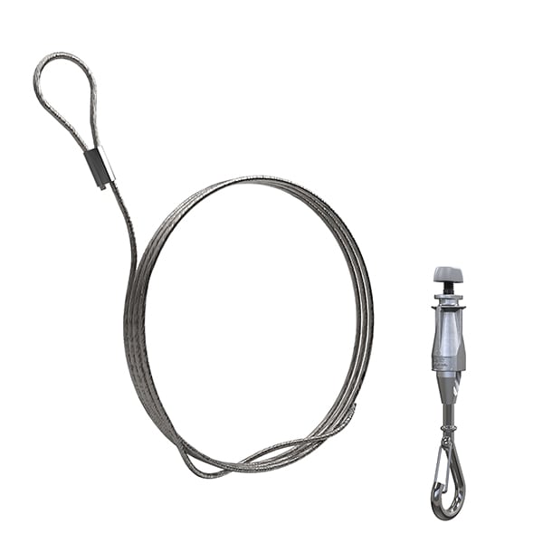 Gripple - UniGrip Crochet N2 (55kg) câble L=10m embout Boucle (FR)