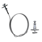 Gripple - Systeme de suspension par cable UniGrip N2 (55kg) cable L=4m embout Filete M8