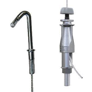 Gripple - UniGrip sortie latérale M8 N2 (55 kg) câble L=3 m embout bac acier (TH)