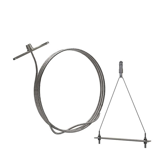 Gripple - UniGrip Y Pipe N2 (55KG) L=5m embout butée avec 2 filetages M8 entraxe 200mm