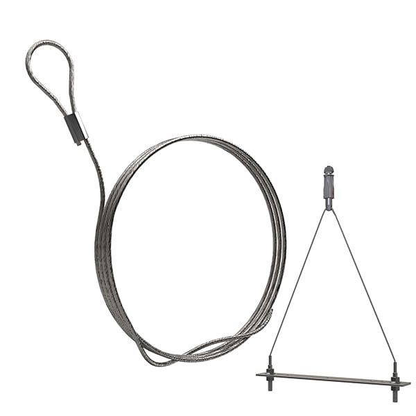 Gripple - UniGrip Y Pipe N2 (55KG) L=5m embout boucle avec 2 filetages M8 entraxe 200mm