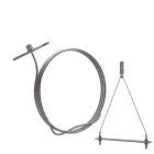 Gripple - UniGrip Y Pipe N2 (55KG) L=5m embout butée avec 2 filetages M8 entraxe 200mm