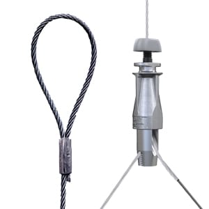 Gripple - UniGrip Y N3 (110kg) brins 500mm embouts butés câble 3m embout boucle (FR)