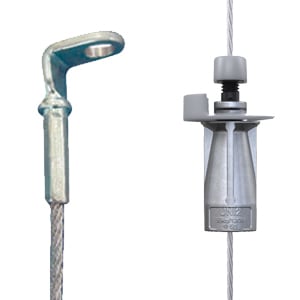Gripple - UniGrip N2 (55kg) câble L=4m embout Oeillet 90° (EO90)