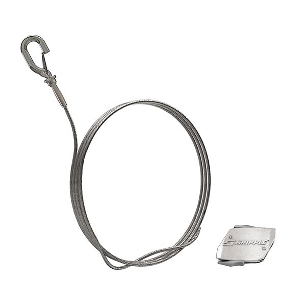 Gripple - Système de suspension par câble HF Express N° 1 (15kg) L=5m emb. mini Crochet