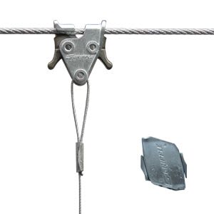 Gripple - Système de suspension HF Express N°2 (45kg) embout C-Clip câble L=3 m pour CTI6