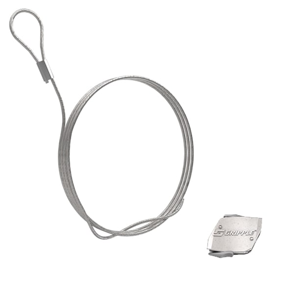 Gripple - Système de suspension par câble HF Express N° 1 (15kg) L=2 m embout Boucle