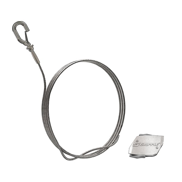 Gripple - Système de suspension par câble HF Express N° 1 (15kg) L=4m emb. mini Crochet