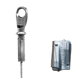 Gripple - Système de suspension par câble HF Express N° 2 (45kg) L=1m emb Vis autoforeuse