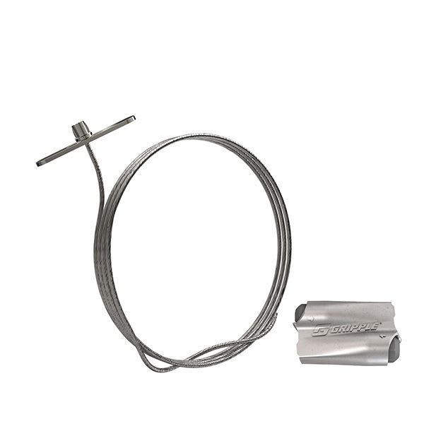 Gripple - Système de suspension par câble HF Express N° 2 (45kg) L=3m embout Butée