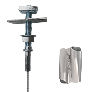 Gripple - Système de suspension par câble HF Express N° 2 (45kg) L=2m emb. Ecrou rail M9