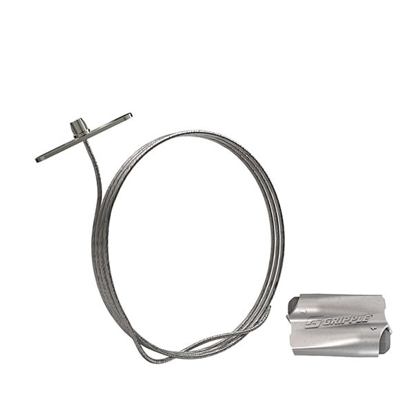 Gripple - Système de suspension par câble HF Express N° 2 (45kg) L=1m embout Butée