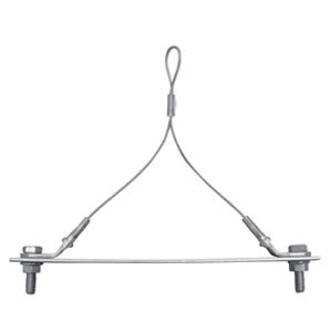 Gripple - YT réduit N°3 (90 kg) L=1m 2 emb filetés M8 + galet N3 200mm