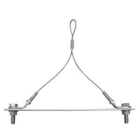 Gripple - YT réduit N°2 (45 kg) L=1m 2 emb filetés M8 + galet N2 200mm