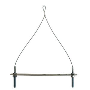 Gripple - YT N°3 (90 kg) L=1m 2 emb filetés M8 +galet N3 entraxe 200mm