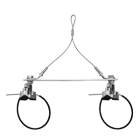 Gripple - Support 2 tubes Ø17 à 89mm entraxe 200mm y inclus 2 CRU 45kg